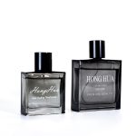 Flat Square Perfume Bottle 50ml 100ml Black Glass Cologne Perfume Spray Bottle | Honghua Glass