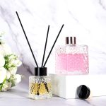 Square Aromatherapy Diffuser Bottle 50ml 100ml 200ml Water Cube Glass Reed Diffuser Bottle | Honghua Glass