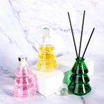 Christmas Tree Diffuser Bottle 80ml Glass Green Aromatherapy Bottle | Honghua Glass