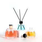 Round Frosted Dark Diffuser Bottle 100ml Colored Glass Reed Diffuser Bottle | Honghua Glass