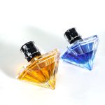 Empty 70ml Diamond Perfume Bottle Glass Luxury Spray Bottle | Honghua Glass