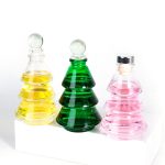 Christmas Tree Diffuser Bottle 80ml Glass Green Aromatherapy Bottle | Honghua Glass