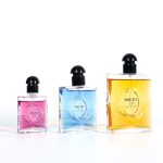 Luxury Flat Perfume Bottle 25ml 50ml 80ml New Square Glass Perfume Spray Bottle | Honghua Glass