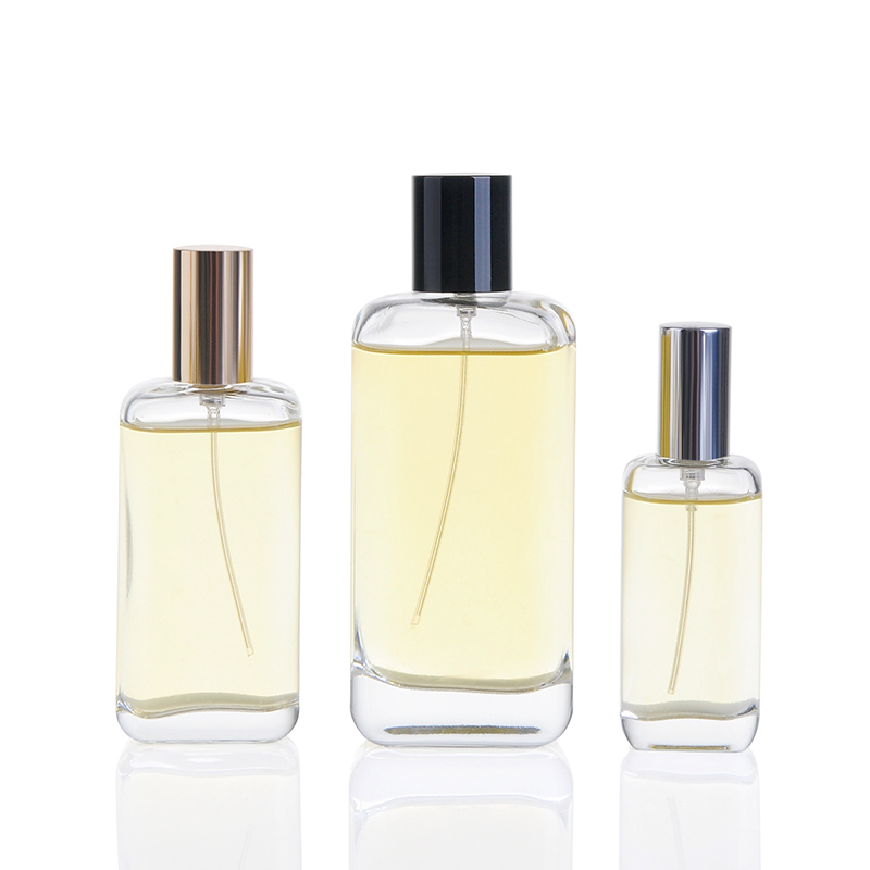 25ml 50ml 100ml Classic Flat Square Glass Perfume Bottle