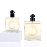 25ml 50ml 80ml Luxury Flat Round Premium Branded Glass Pump Spray Perfume Bottle | Honghua Glass