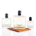 25ml 50ml 80ml Luxury Flat Round Premium Branded Glass Pump Spray Perfume Bottle | Honghua Glass