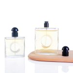 25ml 50ml 80ml Luxury Flat Round Premium Branded Glass Pump Spray Perfume Bottle | Honghua Glass