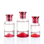 30ml 50ml 100ml Luxury Red Volcano Bottom Spray Perfume Bottle Glass | Honghua Glass