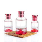 30ml 50ml 100ml Luxury Red Volcano Bottom Spray Perfume Bottle Glass | Honghua Glass