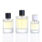 30ml 50ml 100ml Vertical Stripe Cylinder Glass Perfume Bottle | Honghua Glass