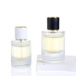 30ml 50ml 100ml Vertical Stripe Cylinder Glass Perfume Bottle | Honghua Glass