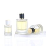 30ml 50ml 100ml Vertical Stripe Cylinder Glass Perfume Bottle | Honghua Glass