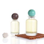 30ml 50ml 100ml Cylinder Glass Perfume Bottle With Unique Ball Cap | Honghua Glass