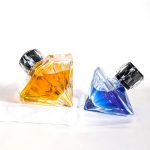 Empty 70ml Diamond Perfume Bottle Glass Luxury Spray Bottle | Honghua Glass