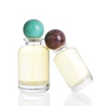 30ml 50ml 100ml Cylinder Glass Perfume Bottle With Unique Ball Cap | Honghua Glass