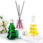 Christmas Tree Diffuser Bottle 80ml Glass Green Aromatherapy Bottle | Honghua Glass