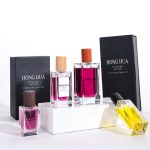 Square Glass Perfume Bottle Packaging With Logo 30ml 35ml 50ml 100ml | Honghua Glass