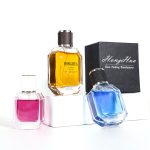 Unique Perfume Bottles 50ml Spray Bottle Crimp 100ml Perfume Bottle With Box | Honghua Glass