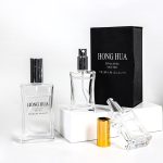 New Design Slim Waist Shape Perfume Bottle 30ml 50ml 100ml Square Perfume Spray Bottle | Honghua Glass