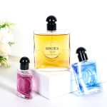 Luxury Flat Perfume Bottle 25ml 50ml 80ml New Square Glass Perfume Spray Bottle | Honghua Glass