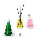 Christmas Tree Diffuser Bottle 80ml Glass Green Aromatherapy Bottle | Honghua Glass