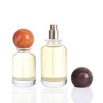 30ml 50ml 100ml Cylinder Glass Perfume Bottle With Unique Ball Cap | Honghua Glass