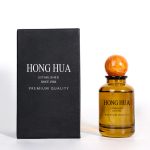 Amber Round Perfume Bottle 30ml 50ml 100ml With Ball Shape Cap | Honghua Glass