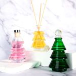 Christmas Tree Diffuser Bottle 80ml Glass Green Aromatherapy Bottle | Honghua Glass