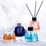 Round Frosted Dark Diffuser Bottle 100ml Colored Glass Reed Diffuser Bottle | Honghua Glass