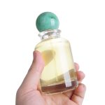 30ml 50ml 100ml Cylinder Glass Perfume Bottle With Unique Ball Cap | Honghua Glass