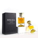 Gold Perfume Bottle 30ml 50ml 100ml Glass Cosmetic Spray Bottle With Lid | Honghua Glass