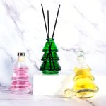 Christmas Tree Diffuser Bottle 80ml Glass Green Aromatherapy Bottle | Honghua Glass