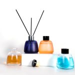 Round Frosted Dark Diffuser Bottle 100ml Colored Glass Reed Diffuser Bottle | Honghua Glass