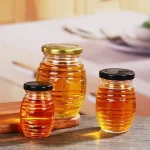 Wholesale Honeycomb Shape Glass Honey Jars - Honghua